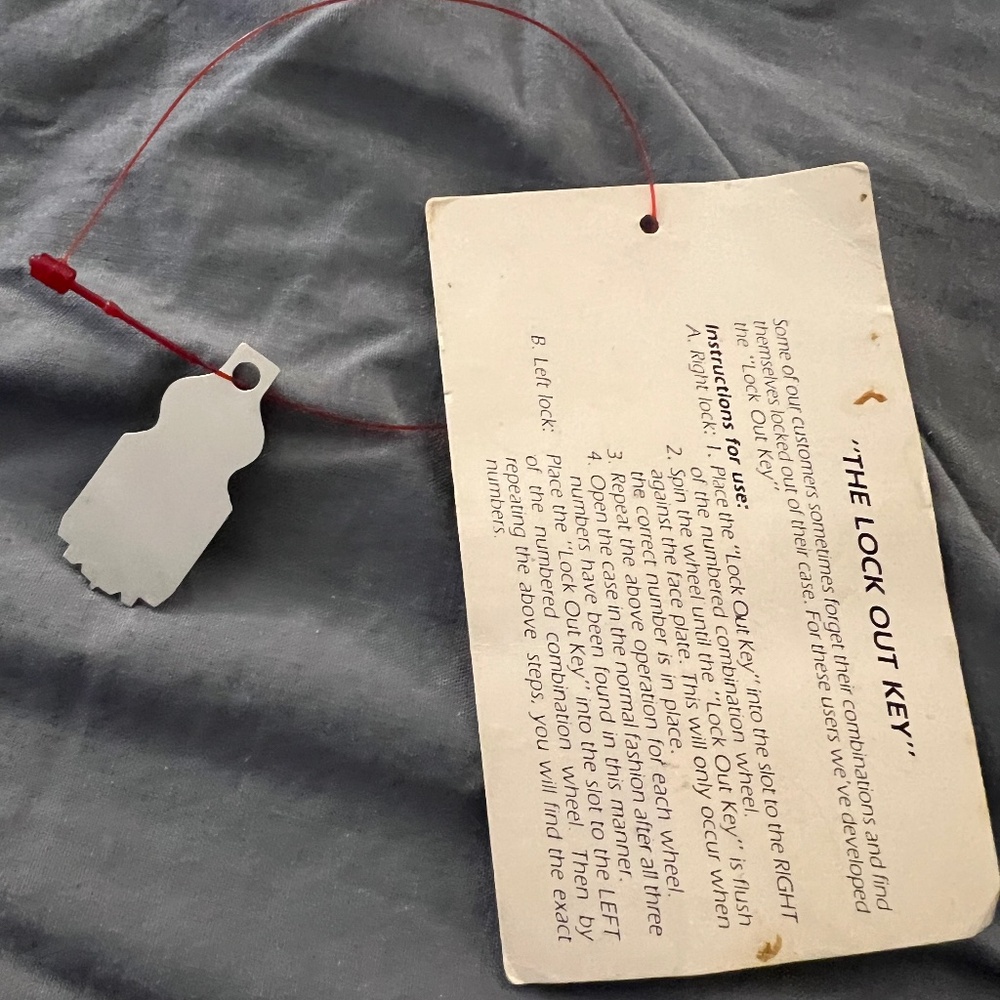 Attache lock out key